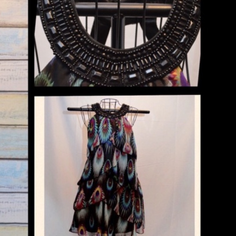 Peacock Flapper Dress